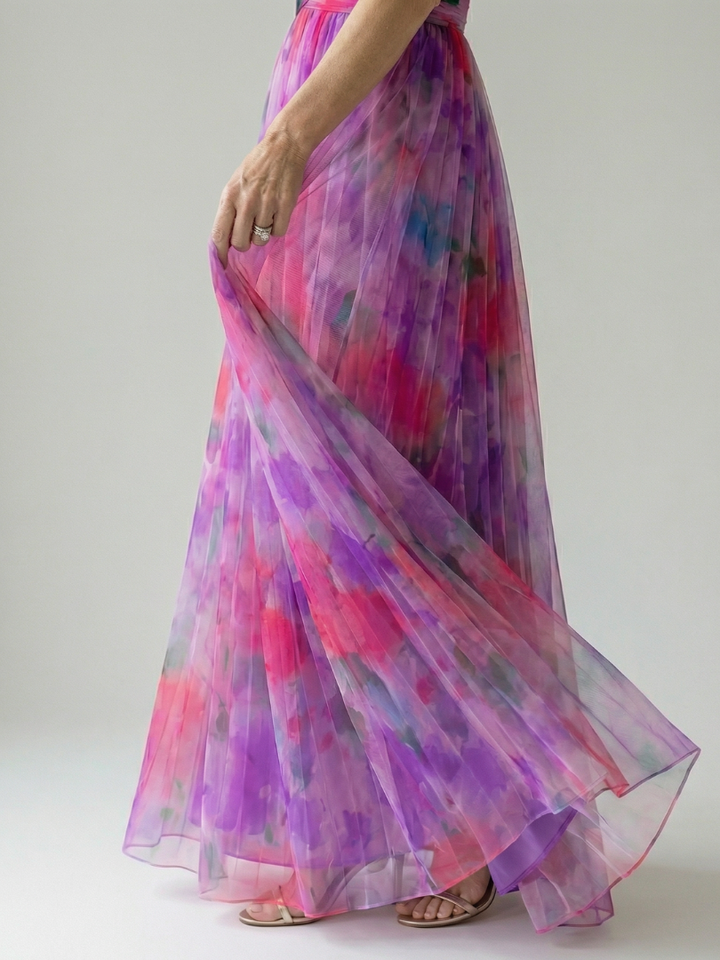 Thomasine | Flowing Wrap Maxi Dress