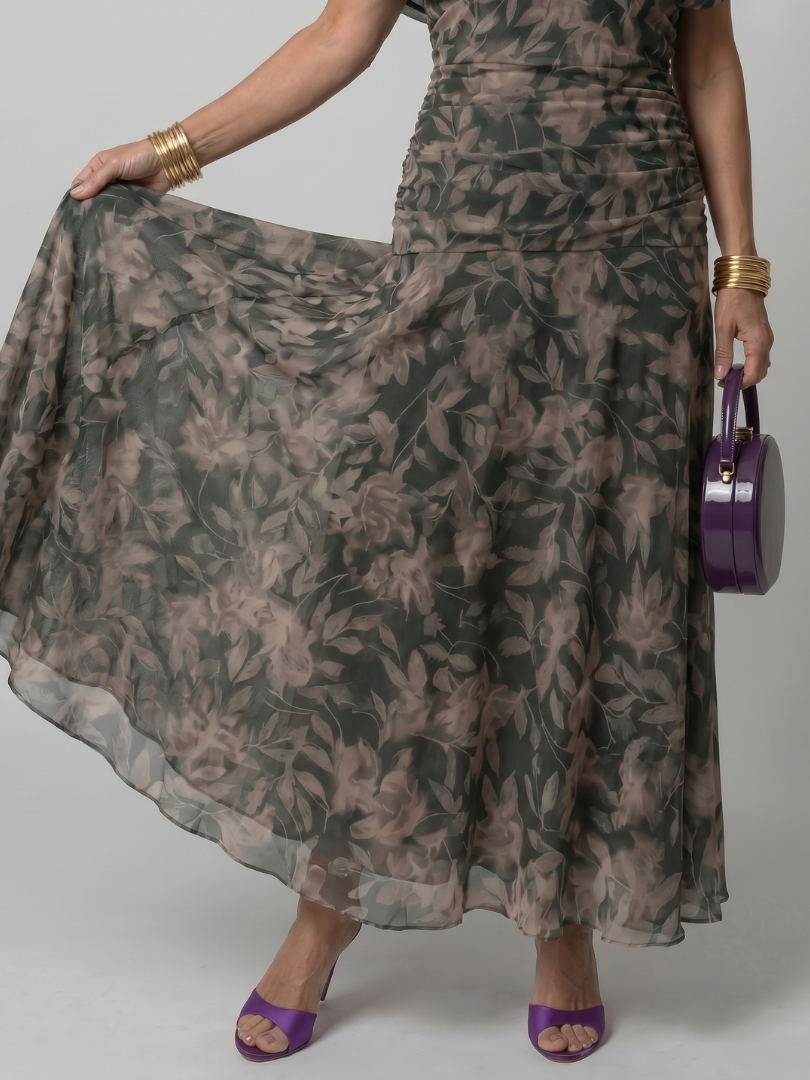 Zenobia | Off Shoulder Midi Dress
