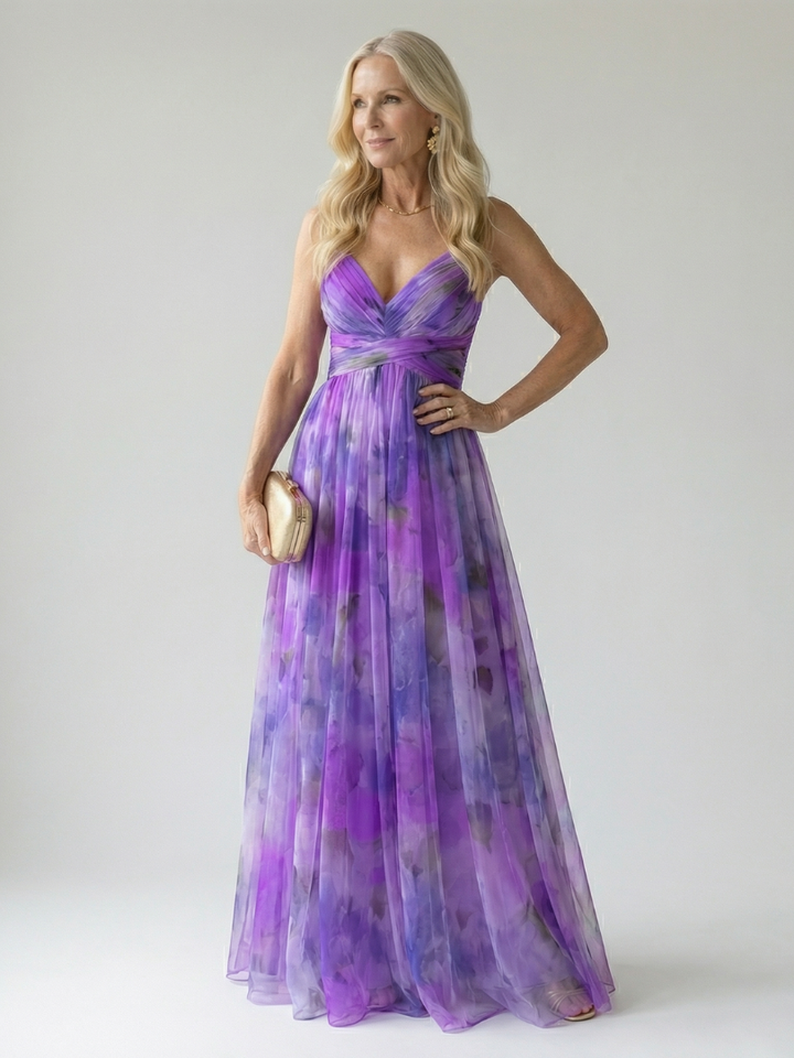 Thomasine | Flowing Wrap Maxi Dress
