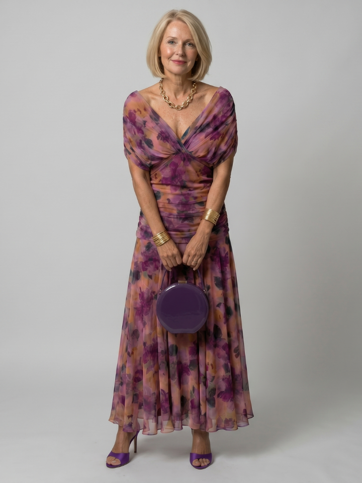 Zenobia | Off Shoulder Midi Dress