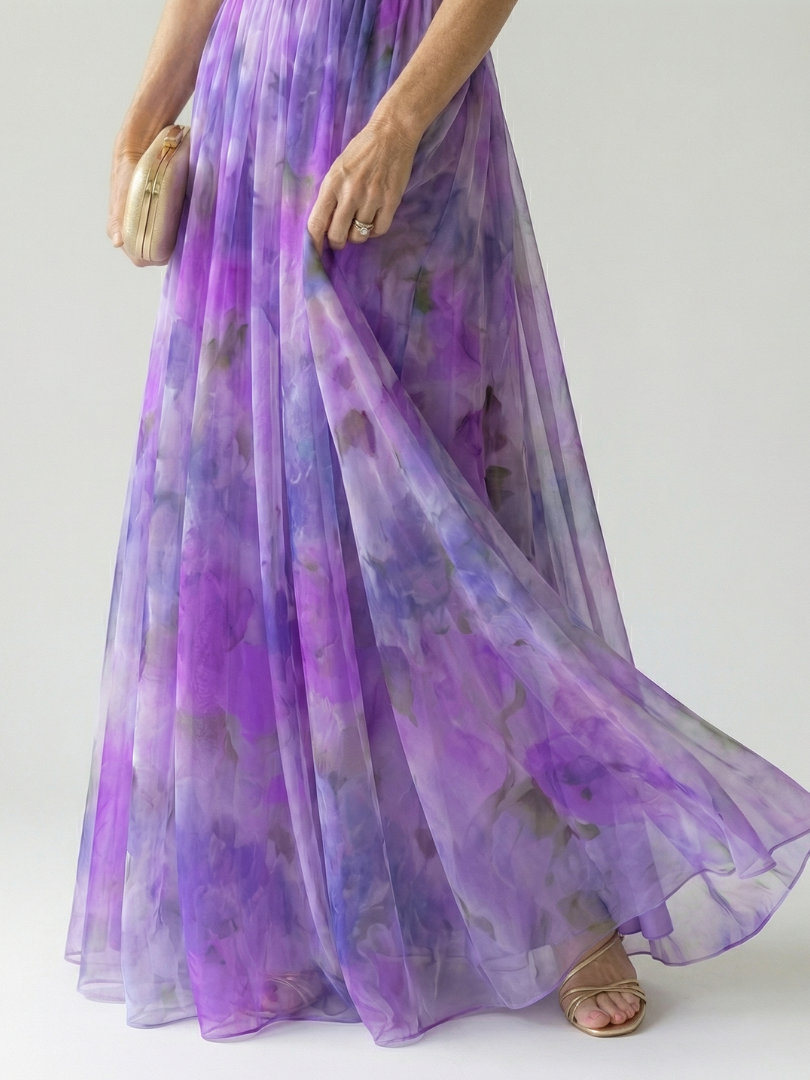 Thomasine | Flowing Wrap Maxi Dress