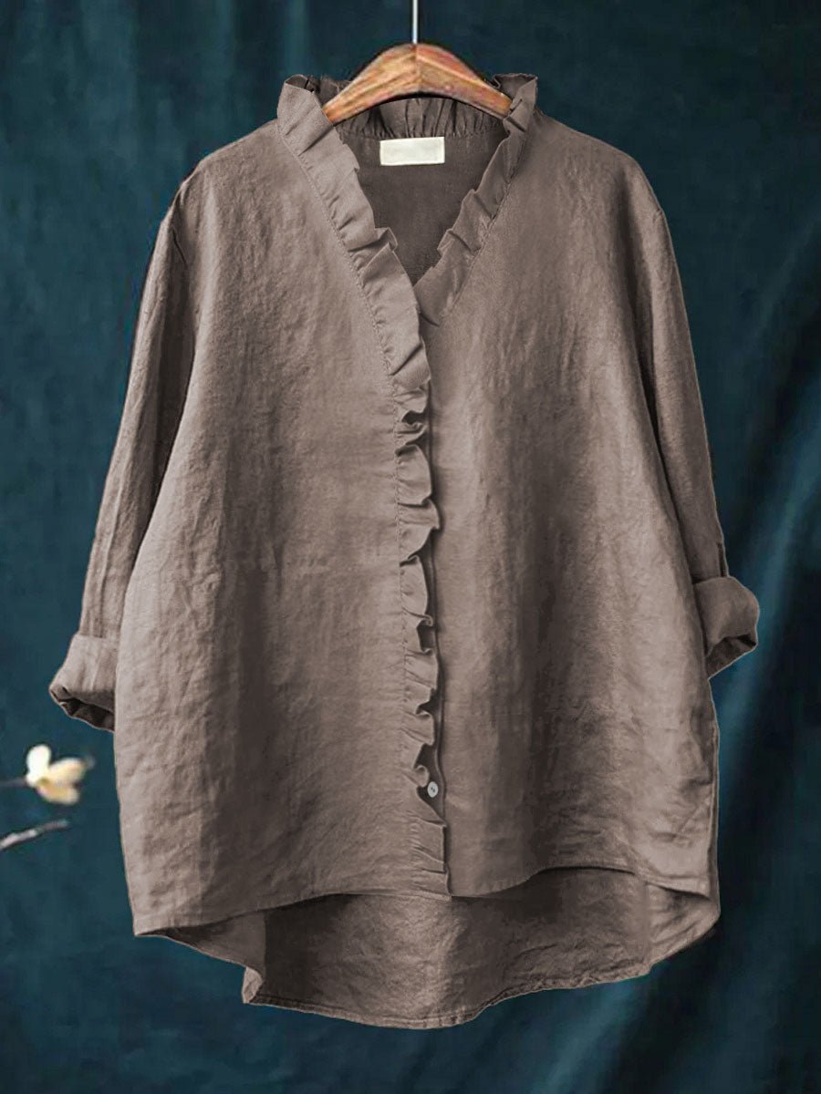 Rica | Retro Ruffle Blouse
