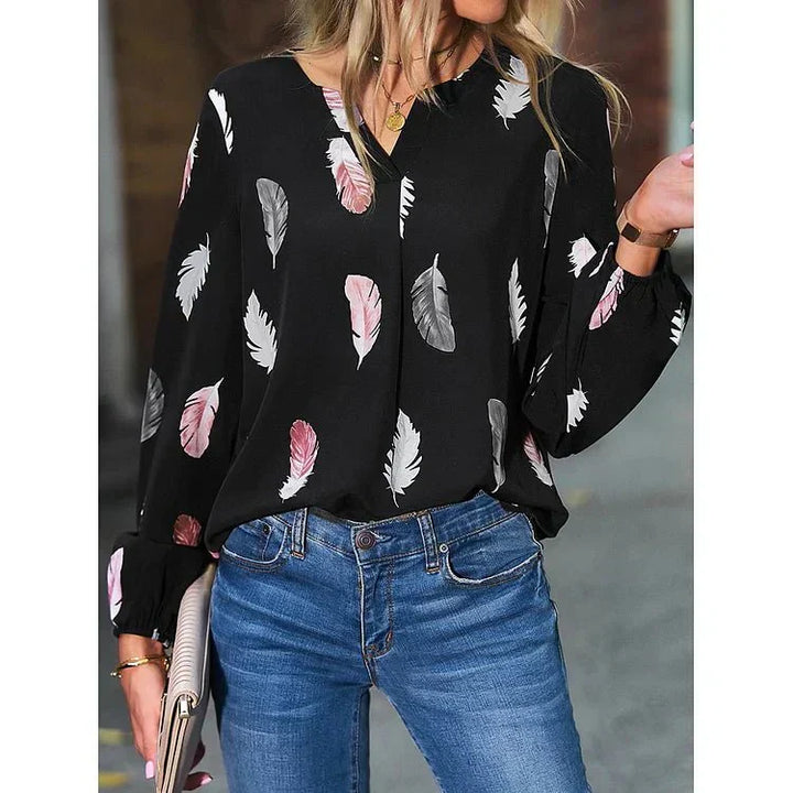 Gracey | Feather Print Tee