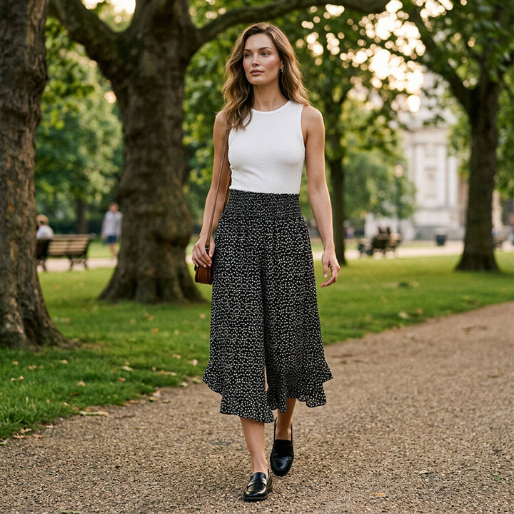 Augusta | Flowy Wide Leg Trousers