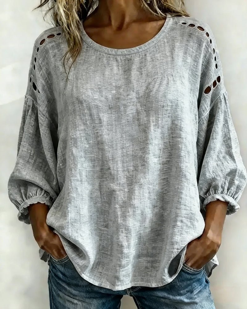 Maxima | Breezy Embroidered Top