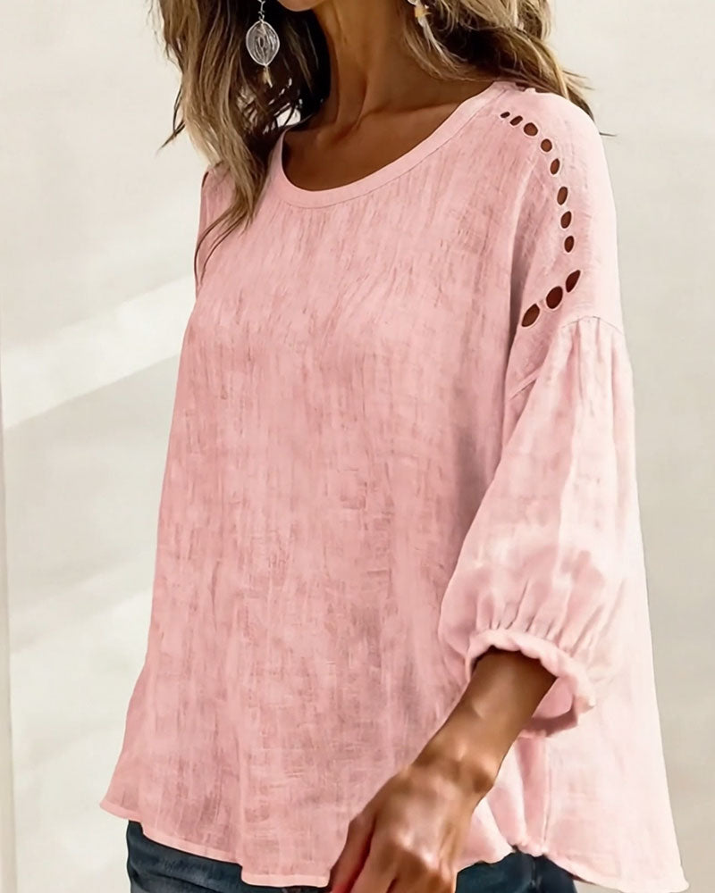 Maxima | Breezy Embroidered Top
