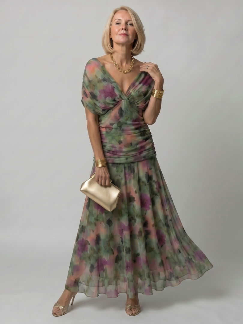 Zenobia | Off Shoulder Midi Dress