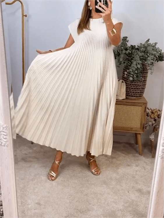 Meg | Pleated Elegant Dress