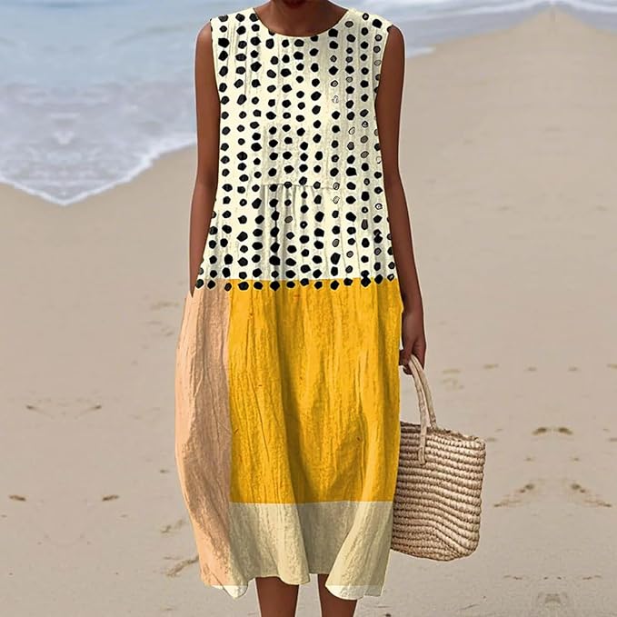 Iona | Sleeveless Midi Dress