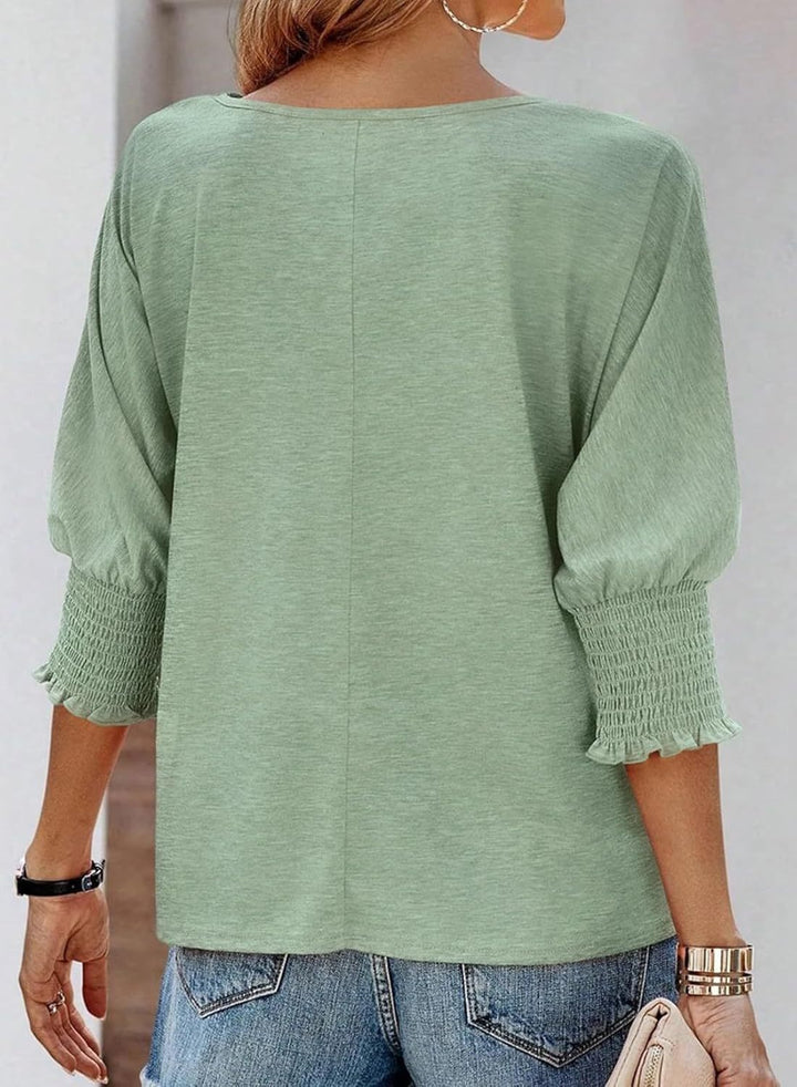 Wendy | Classic Crewneck Blouse