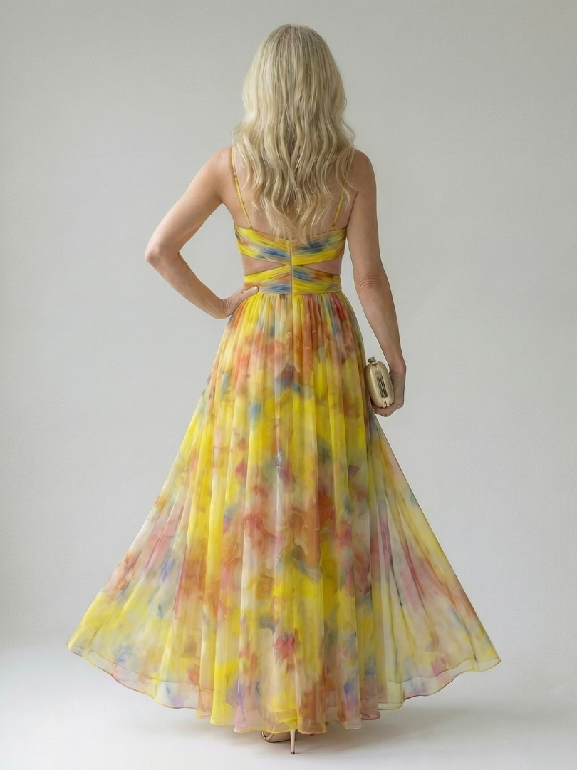 Thomasine | Flowing Wrap Maxi Dress
