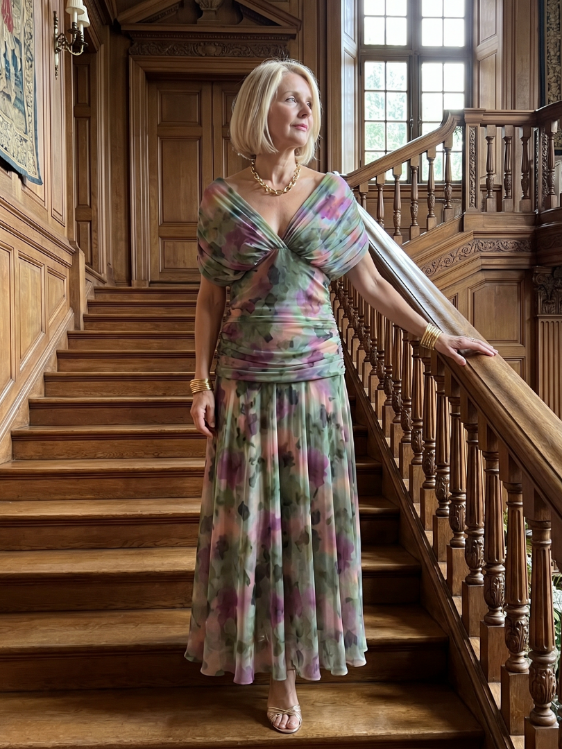 Zenobia | Off Shoulder Midi Dress