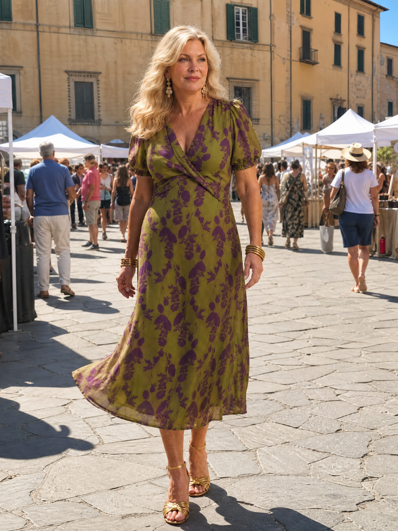 Astoria | Relaxed Floral Midi Dress