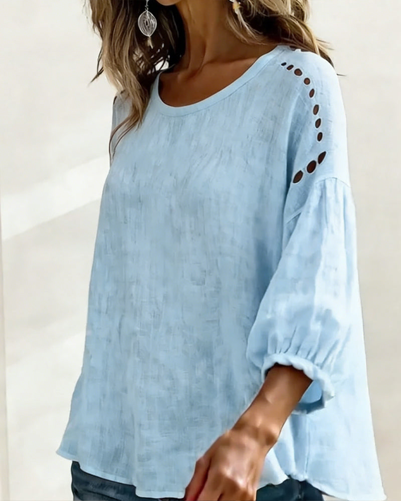 Maxima | Breezy Embroidered Top