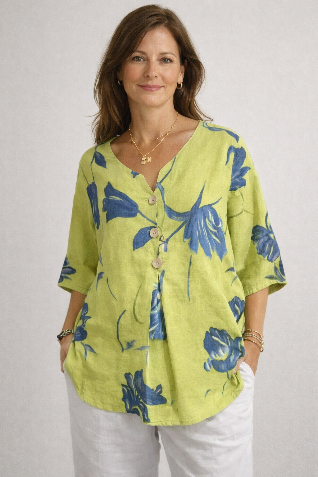 Ida | Breezy Button Blouse