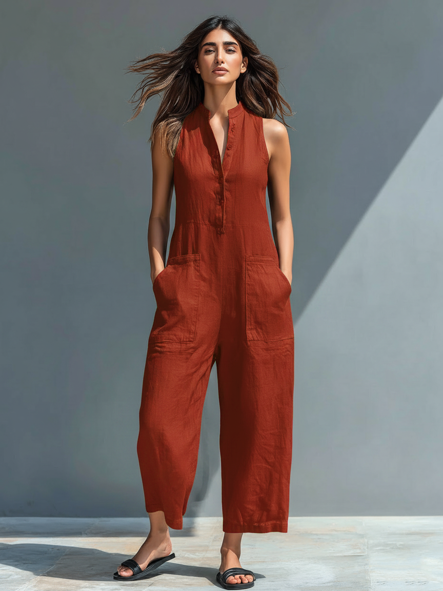 Lucille | Elegant Sleeveless Jumpsuit