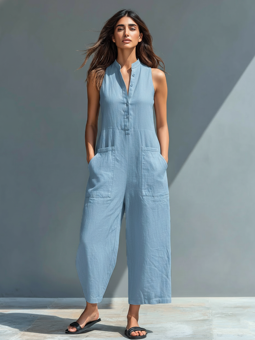 Lucille | Elegant Sleeveless Jumpsuit