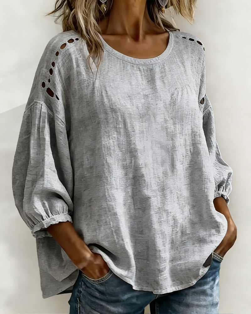 Maxima | Breezy Embroidered Top