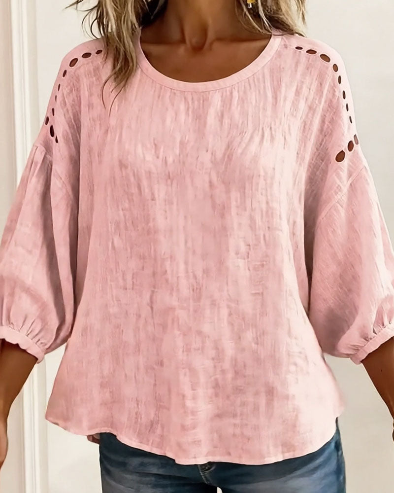 Maxima | Breezy Embroidered Top