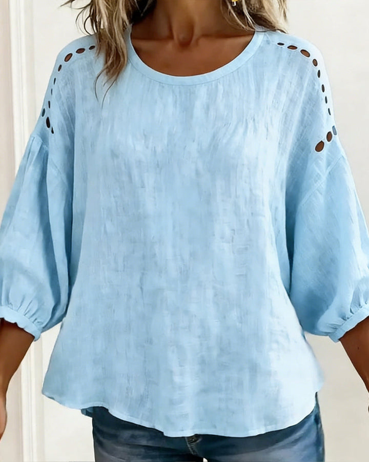 Maxima | Breezy Embroidered Top