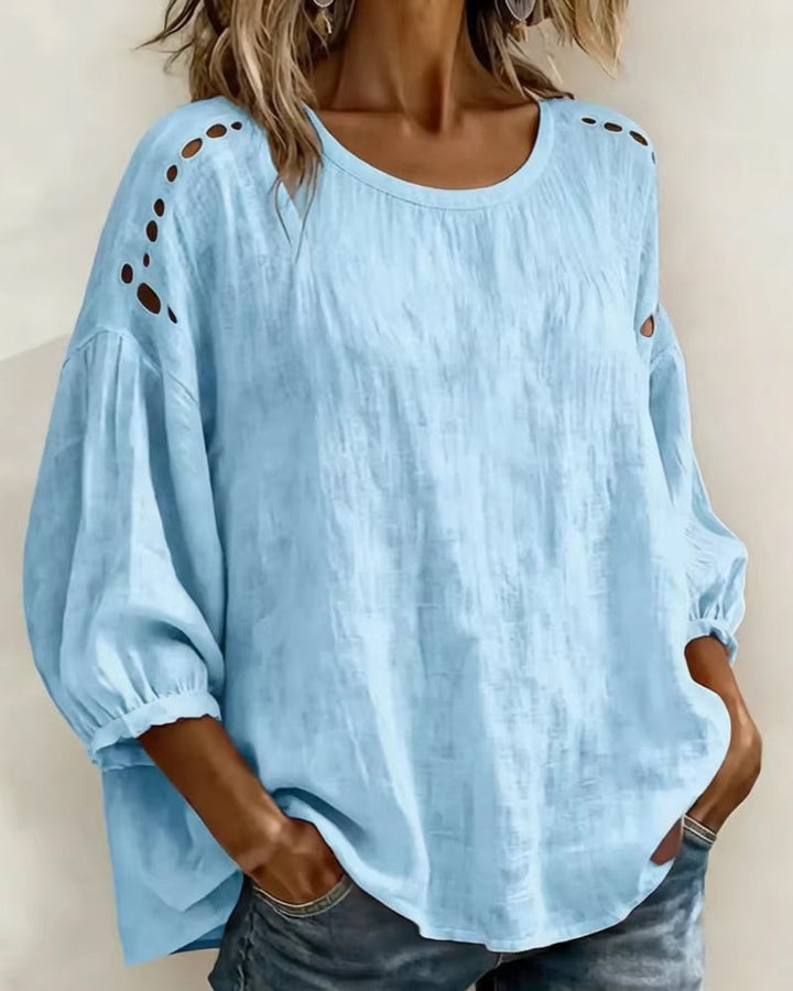 Maxima | Breezy Embroidered Top