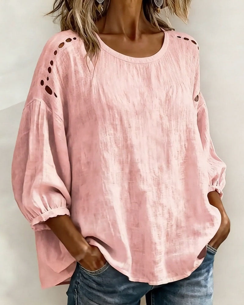 Maxima | Breezy Embroidered Top