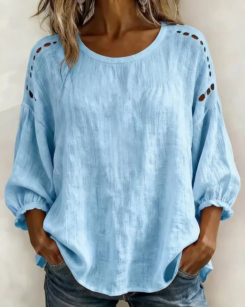Maxima | Breezy Embroidered Top