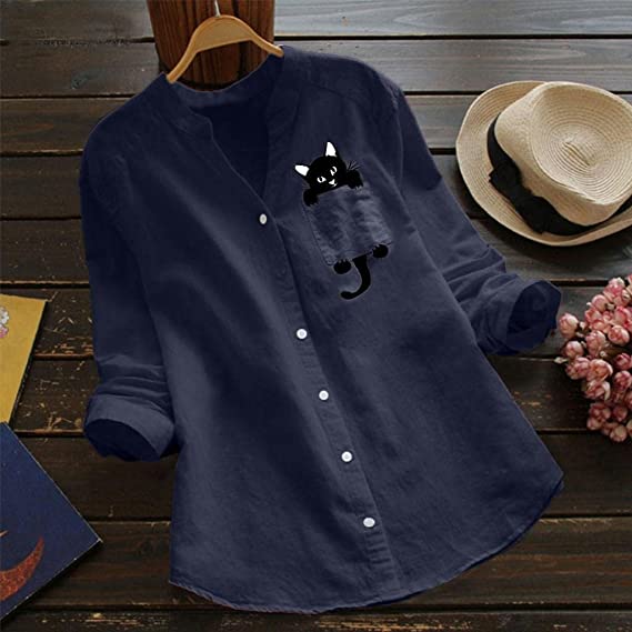 Catrina | Chic Cat Blouse