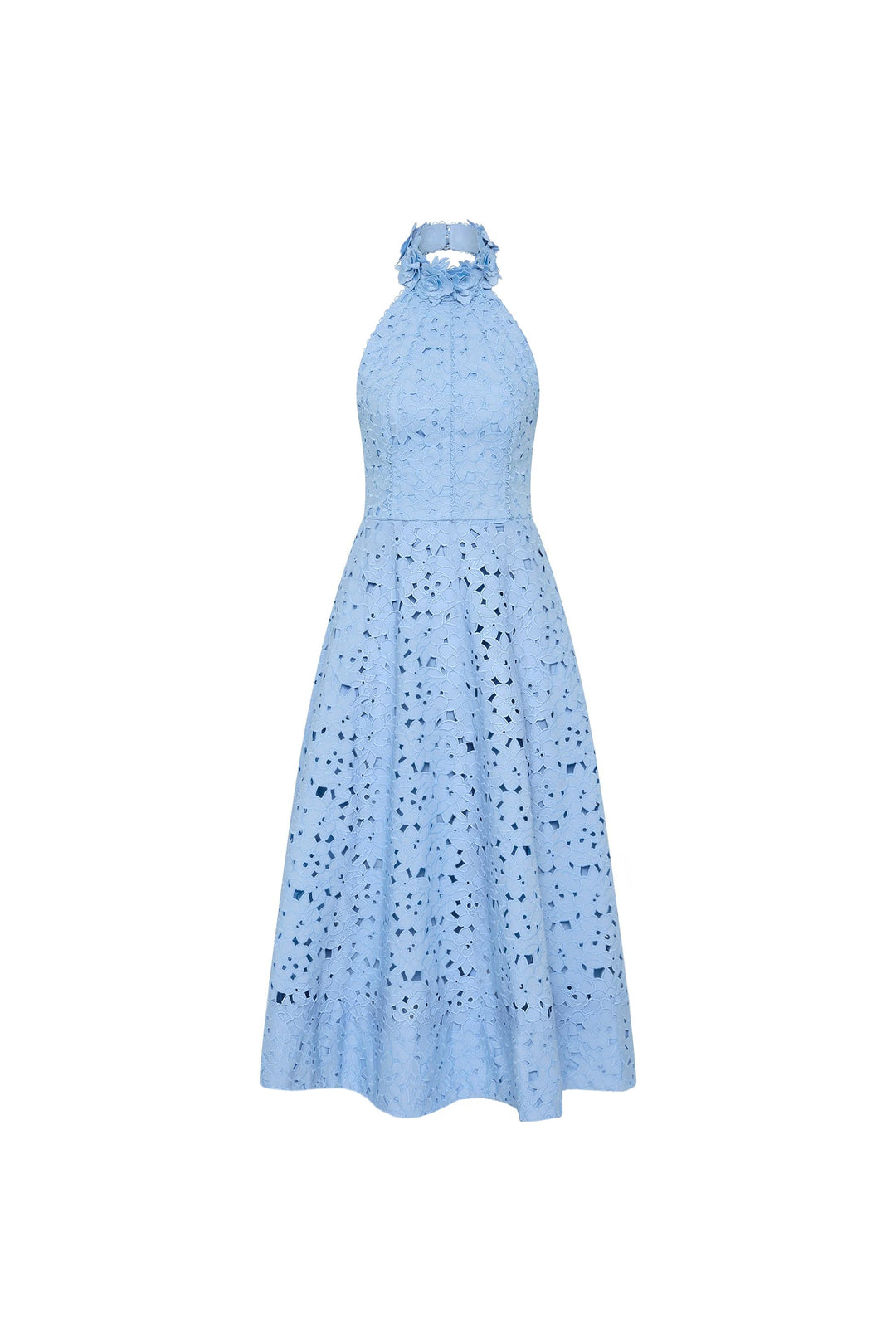 Verity | Elegant Halter Midi Dress