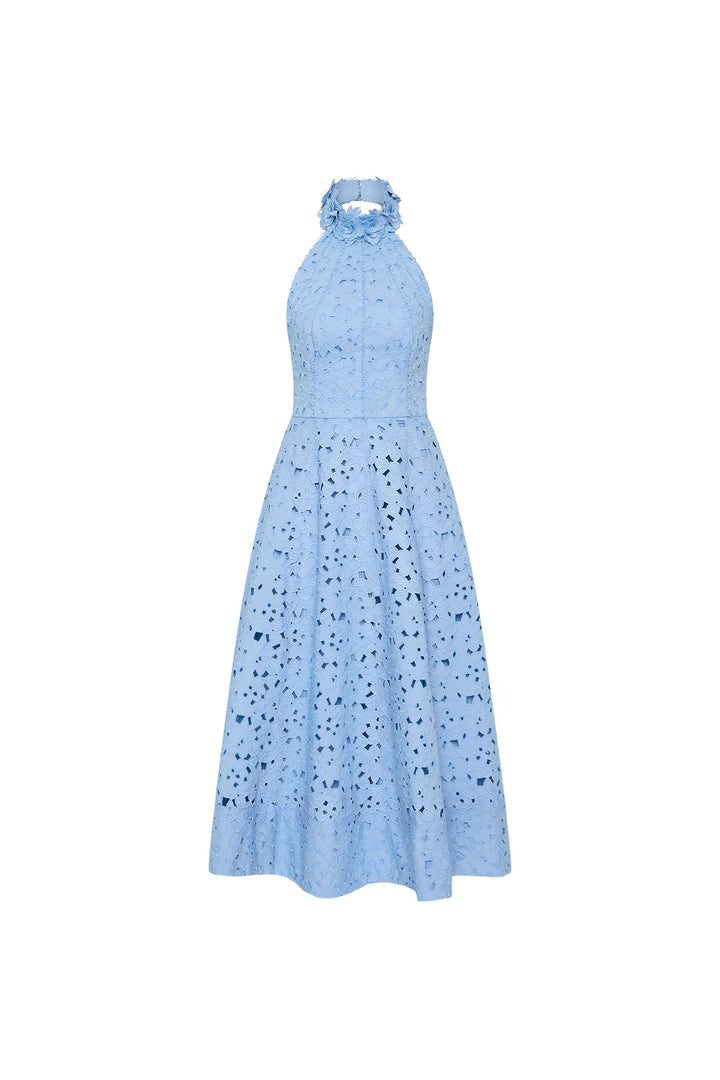 Verity | Elegant Halter Midi Dress