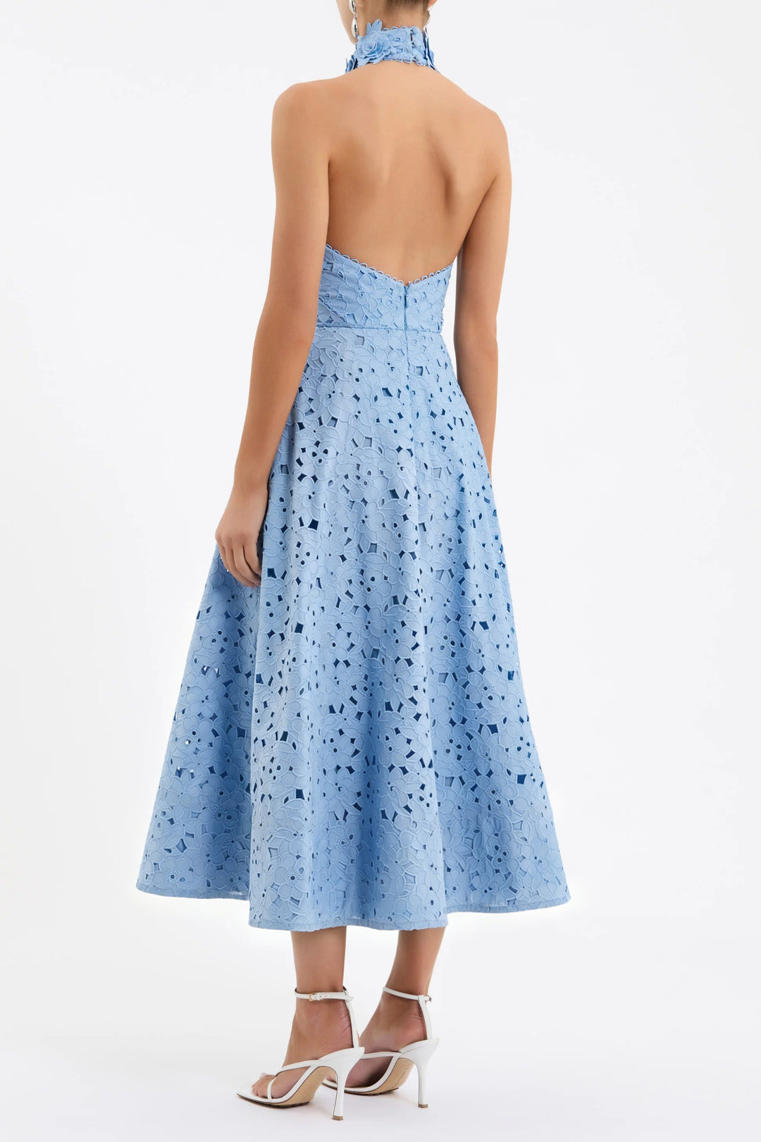 Verity | Elegant Halter Midi Dress