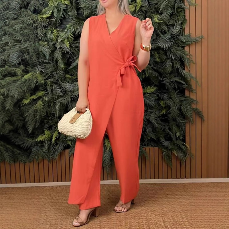 Malena | Casual Tied Jumpsuit